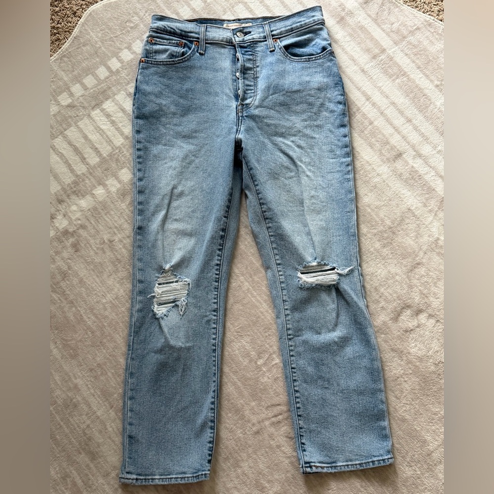 Levi's Light Blue Straight Leg Jeans